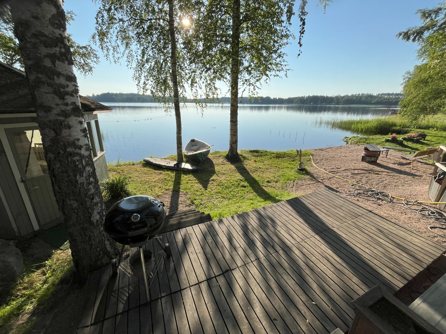 Rantasaunasta pääset suoraan järveen